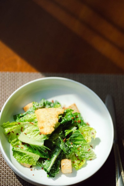 Start meals with greens